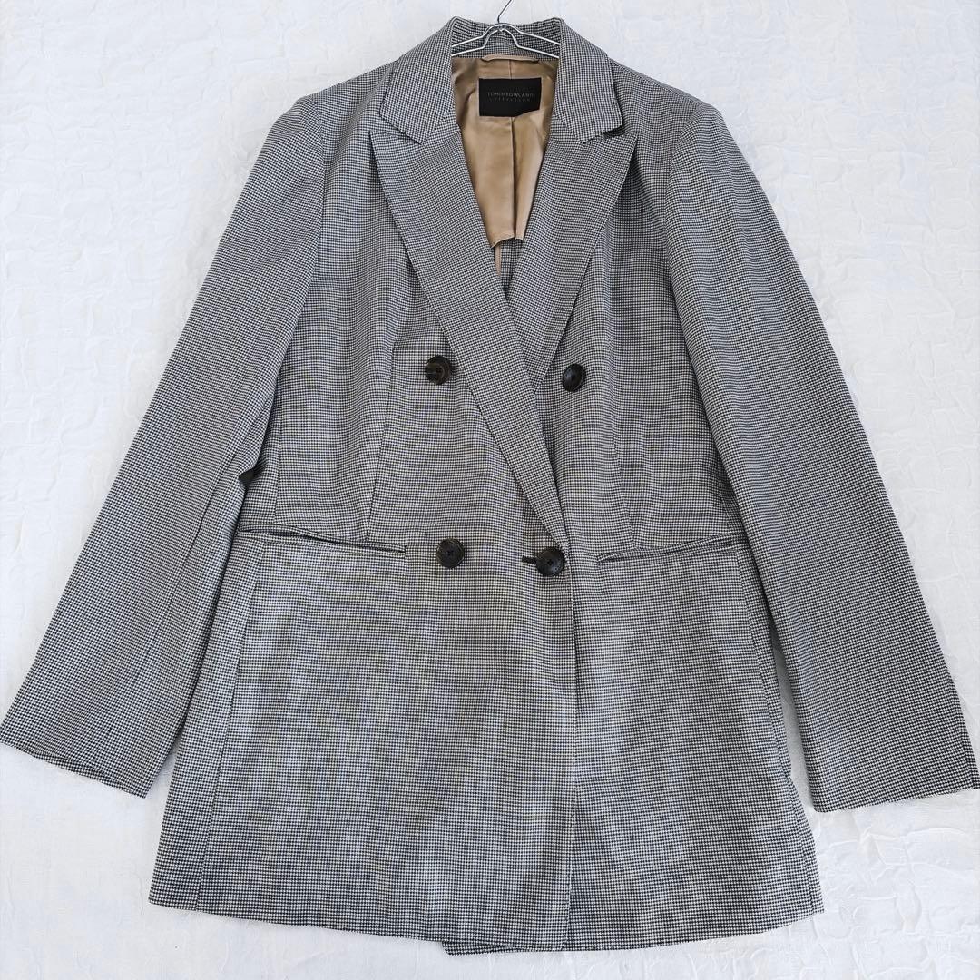 【トゥモローランド】美品✨シルク混 ダブルブレストジャケット