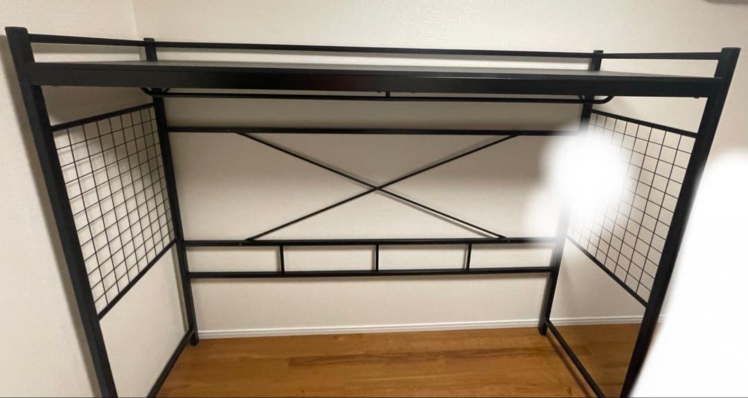 オ*ズ様 ニトリ　バジーナ　ハンガーシェルフ　ブラック