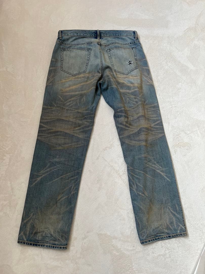 Supreme regular jean dirty indigo デニム