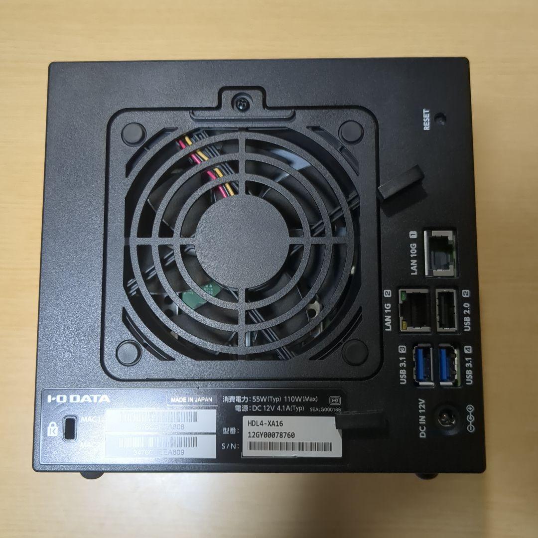外付けハードディスク・ドライブ I-O DATA LAN DISK HDL4-XA16 10GBE