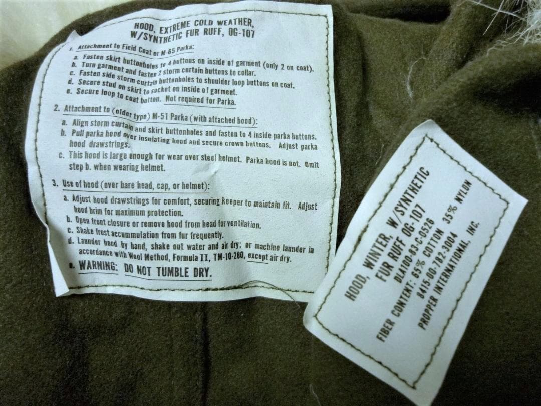 新品 80s 米軍 M-65 フード デッドストック モッズコート パーカー P
