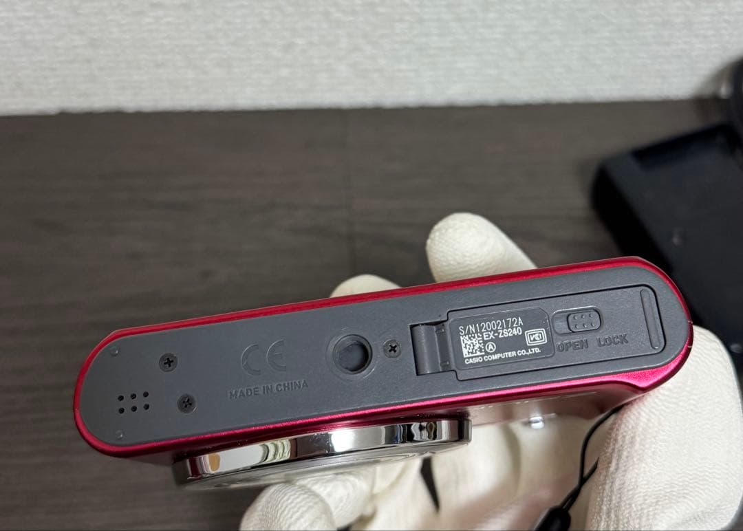 CASIO EXILIM EX-ZS240 レッド コンパクトデジタルカメラ