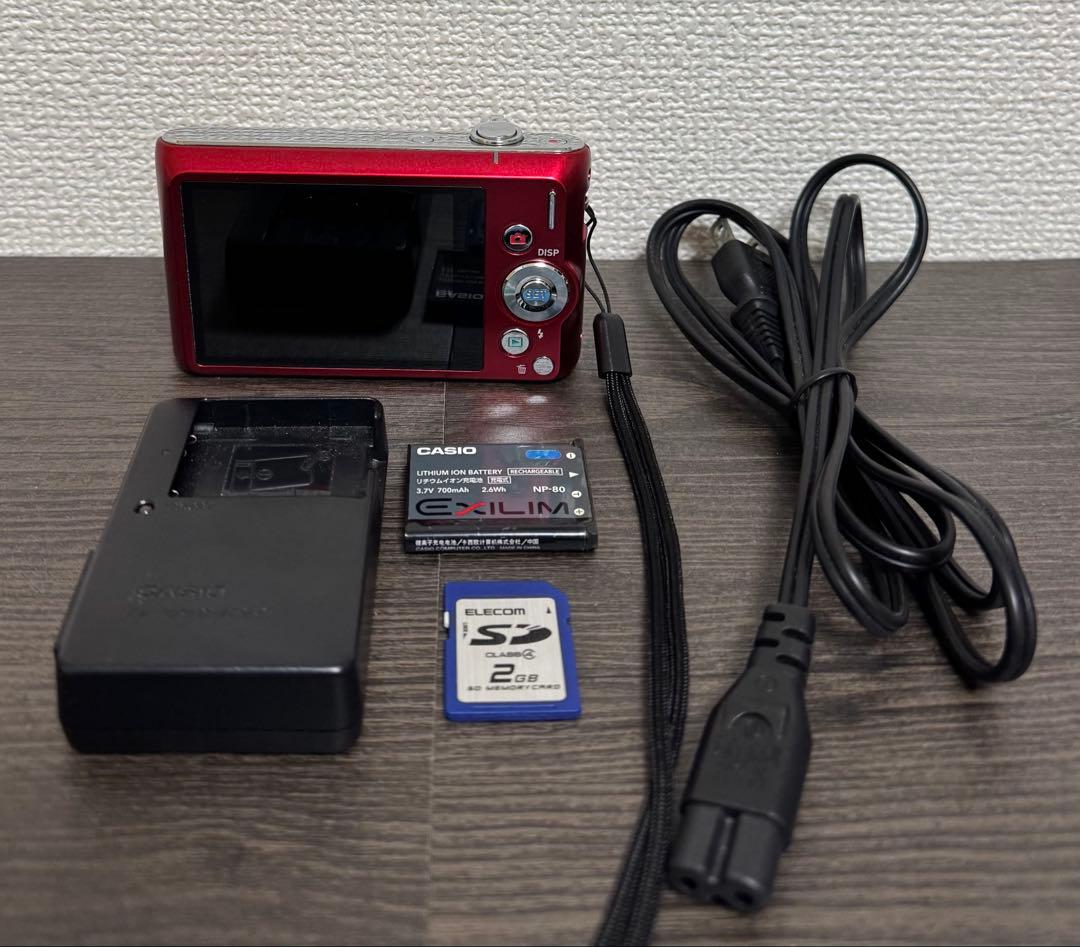 CASIO EXILIM EX-ZS240 レッド コンパクトデジタルカメラ