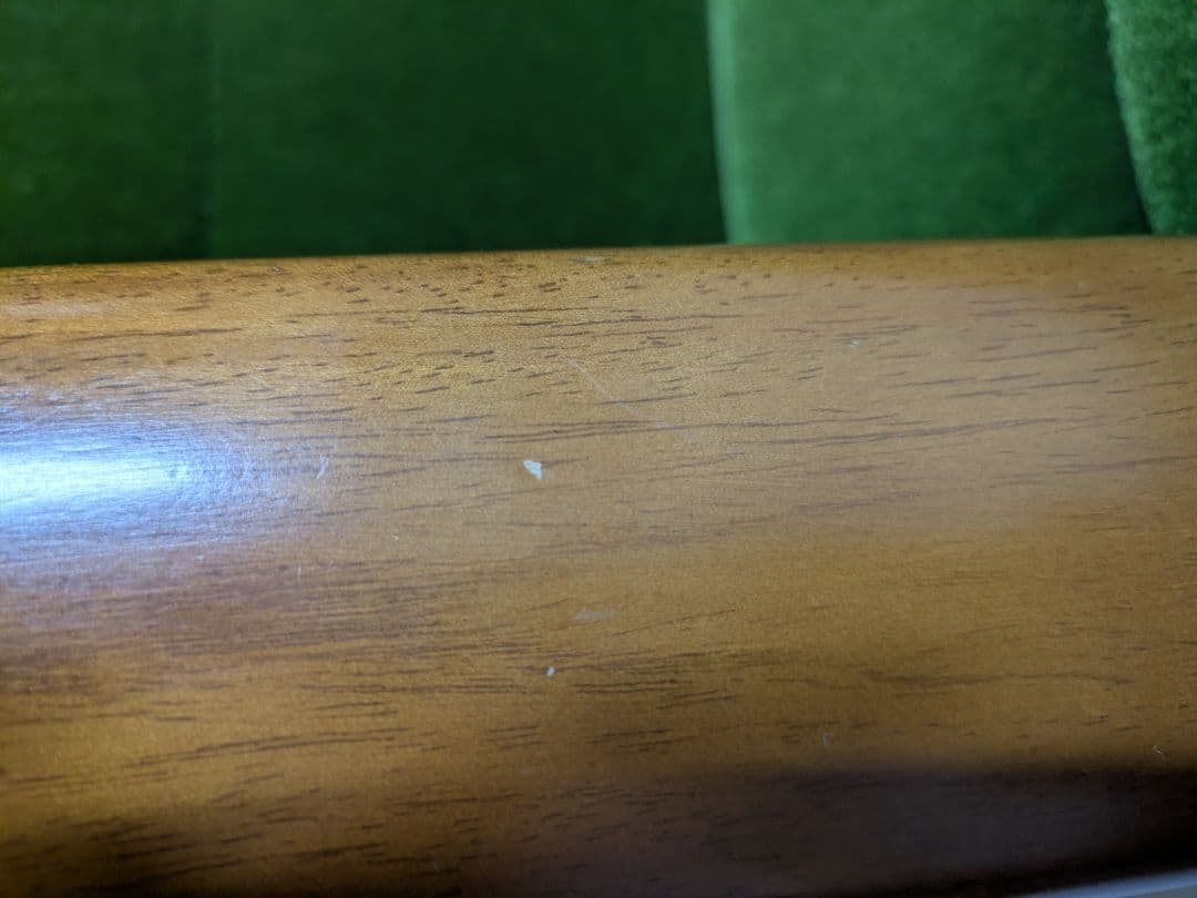 カリモク60 Kチェア モケットグリーン 2シーター (大阪引取りは更に値引き)