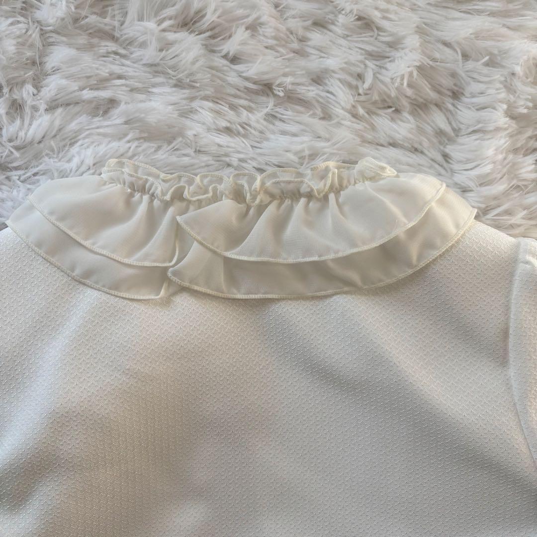 双子　サクラ フォーマル ワンピース 卒園 入学式　リボン レース　130