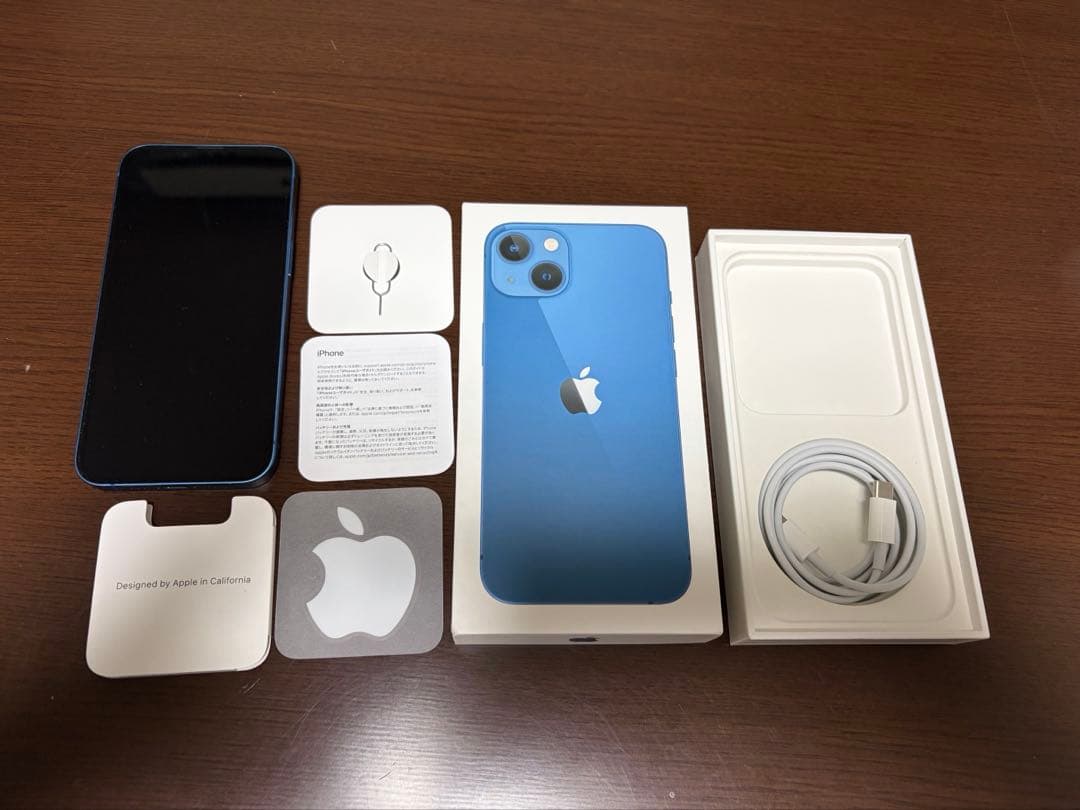 Apple iPhone 13 ブルー 128GB SIMフリー 箱付き