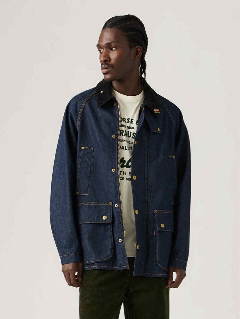 LEVI'S®XBARBOUR OVERSIZED BEDALE DENIM L