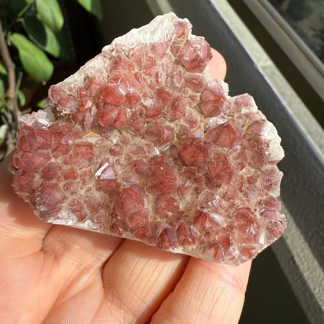 希少❣️ ザンビア産　高品質　幻影水晶　レッドファントム　クラスター　赤富士②