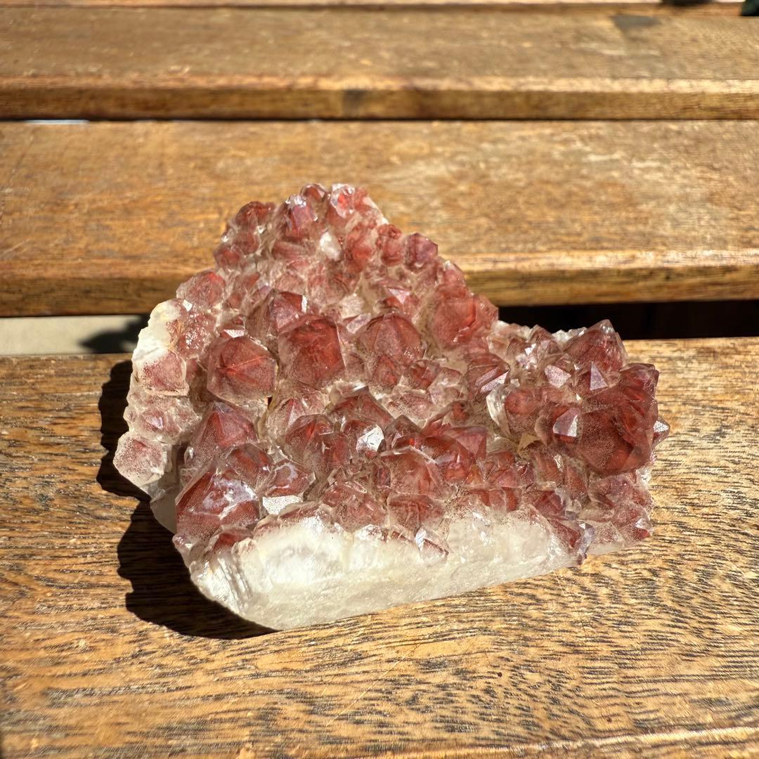 希少❣️ ザンビア産　高品質　幻影水晶　レッドファントム　クラスター　赤富士②