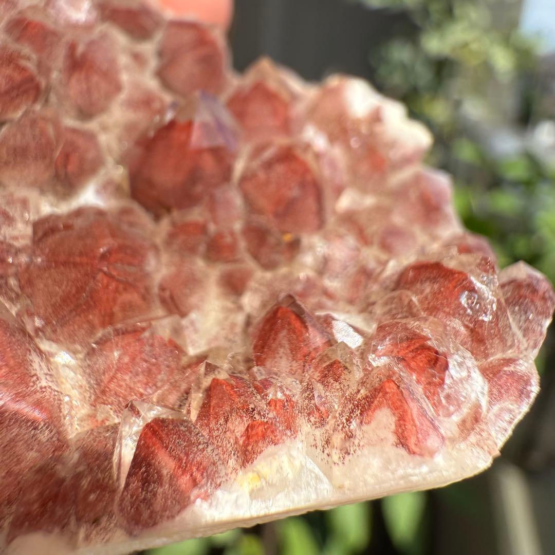 希少❣️ ザンビア産　高品質　幻影水晶　レッドファントム　クラスター　赤富士②