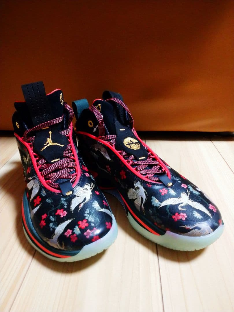 エアジョーダン36 八村塁 黒 赤 レッド 白 ホワイト