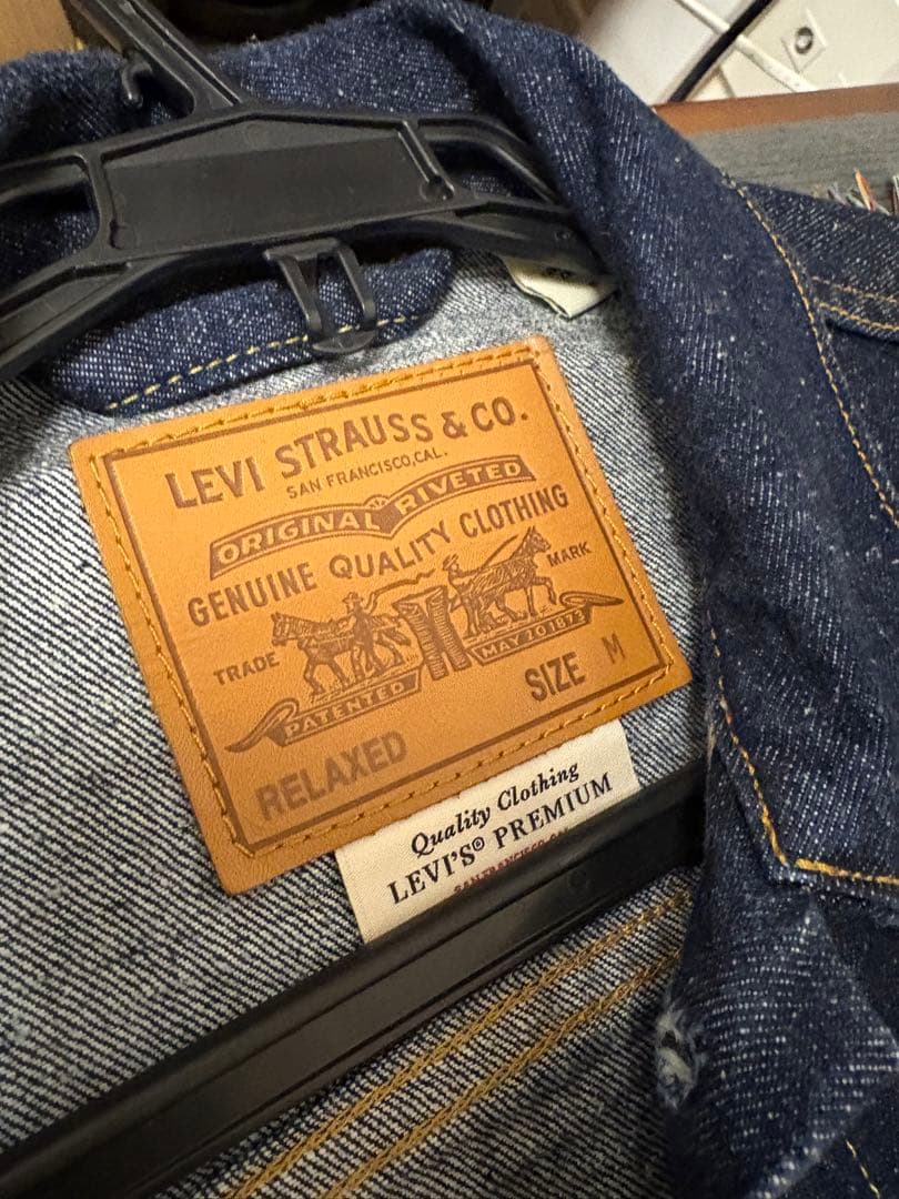 Levi's トラッカージャケット TYPEI ダークインディゴ　ヘンプ混