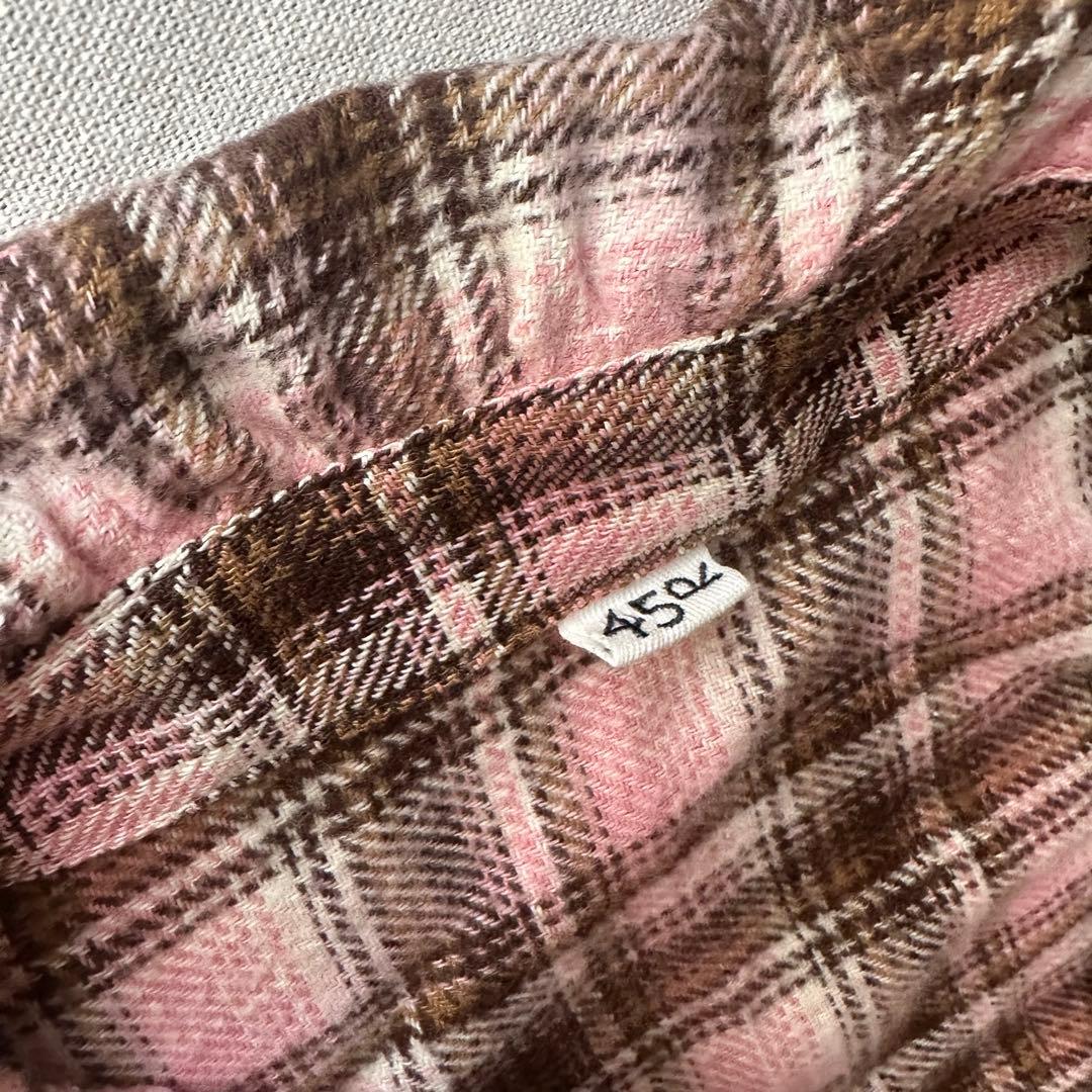 45R フリルカシュクール　秋冬チェックシャツ