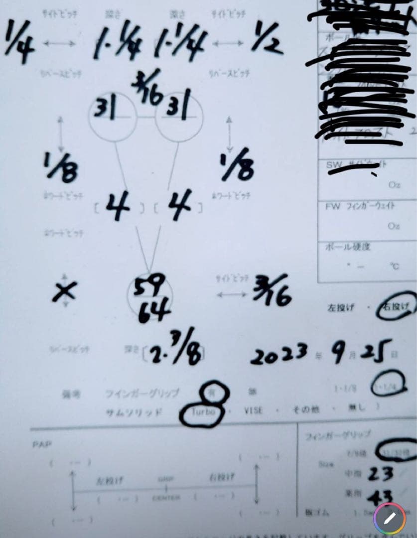 ナノデス　アキュドライブ4 ボウリングボール　15ポンド3オンス