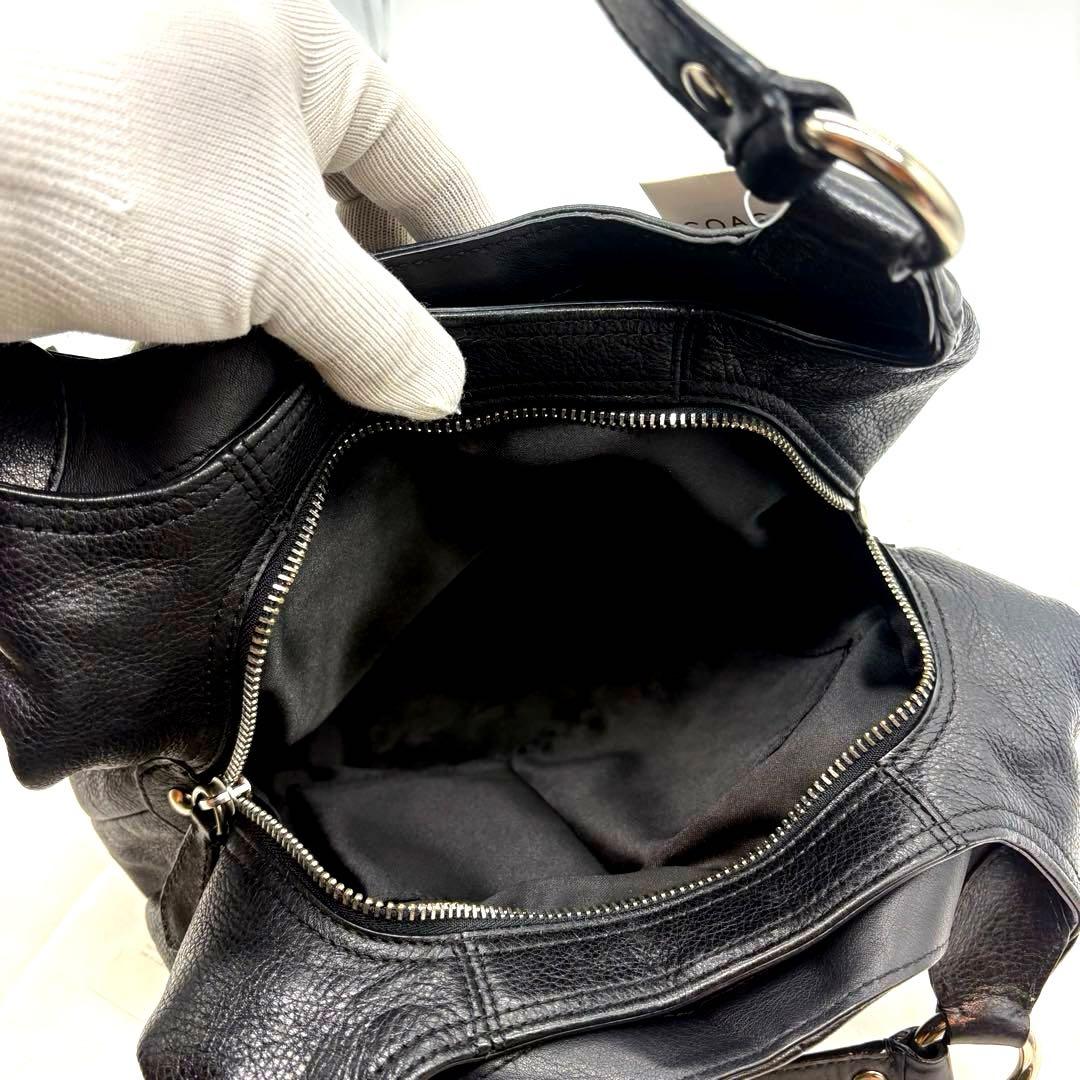 GAO　COACH コーチ　アシュレイ　ハンドバッグ　レザー　ブラック　黒