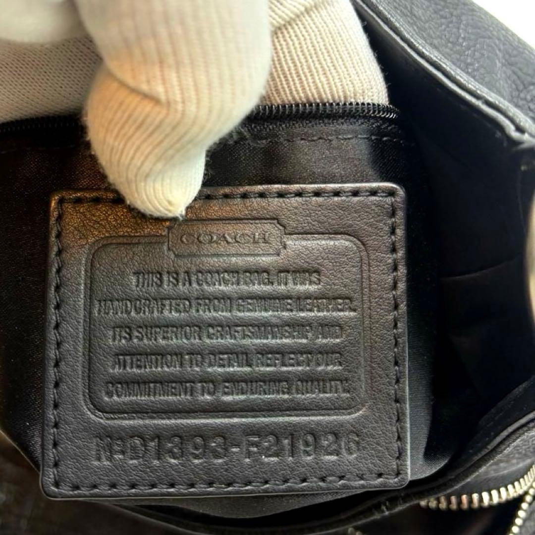 GAO　COACH コーチ　アシュレイ　ハンドバッグ　レザー　ブラック　黒