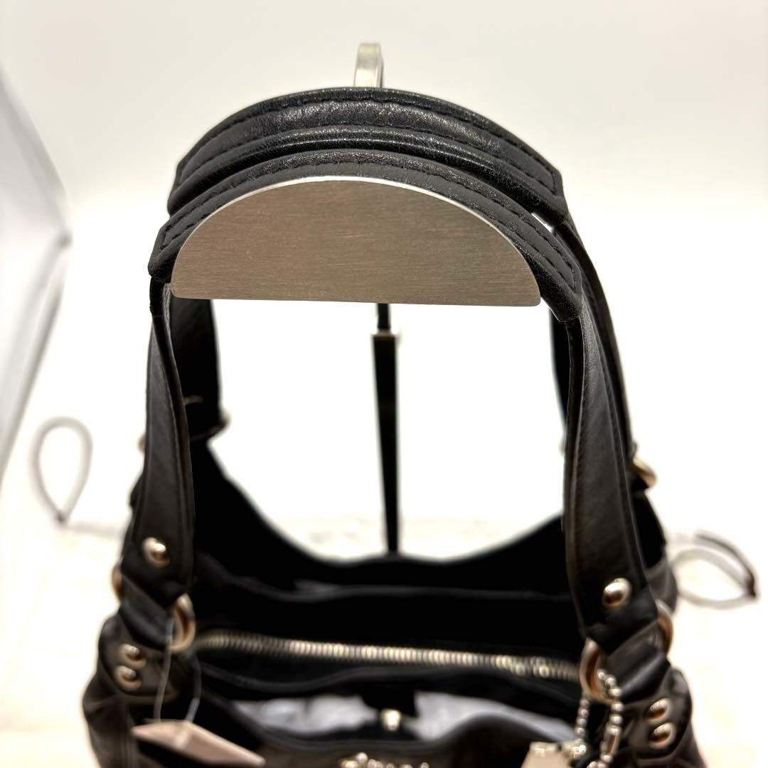 GAO　COACH コーチ　アシュレイ　ハンドバッグ　レザー　ブラック　黒