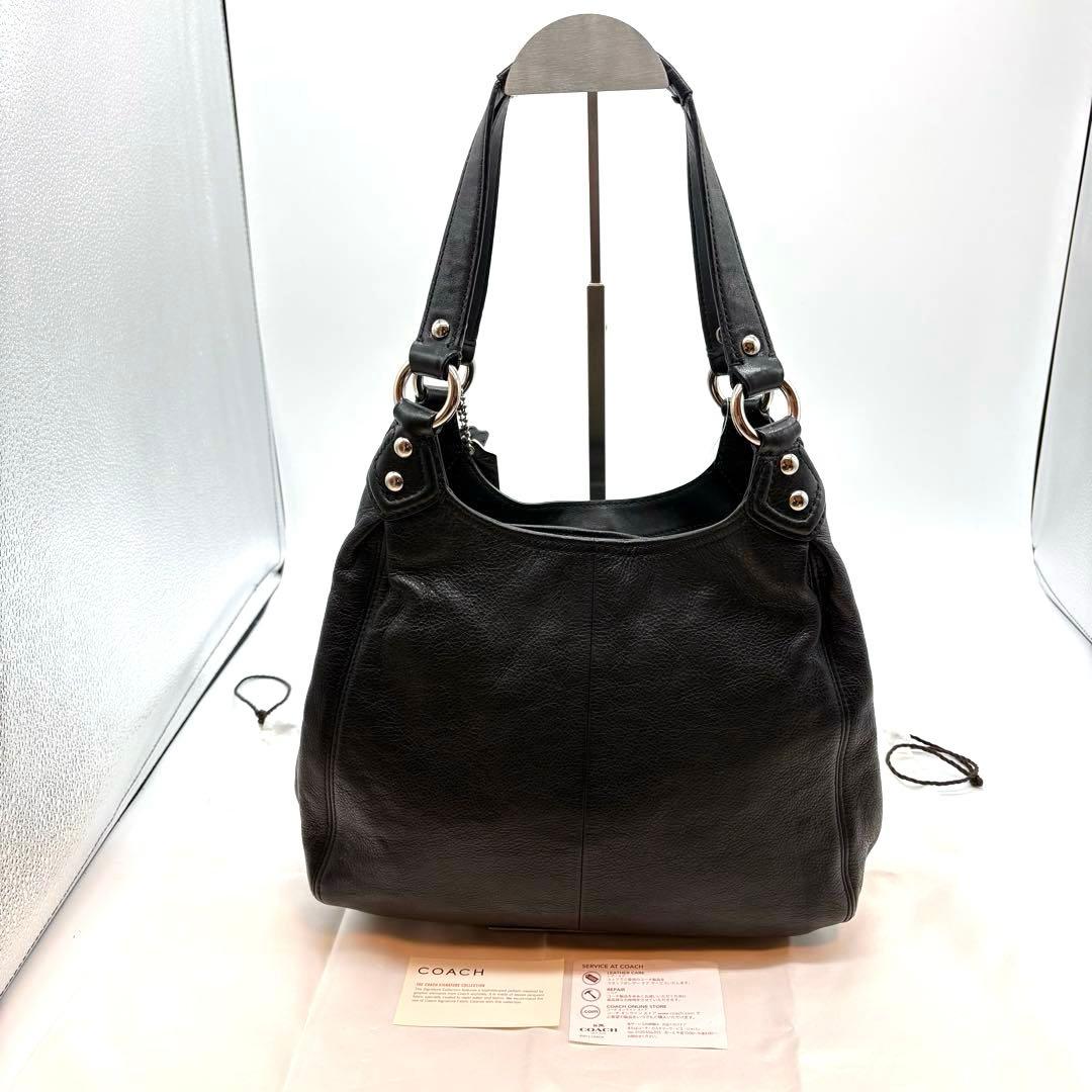 GAO　COACH コーチ　アシュレイ　ハンドバッグ　レザー　ブラック　黒