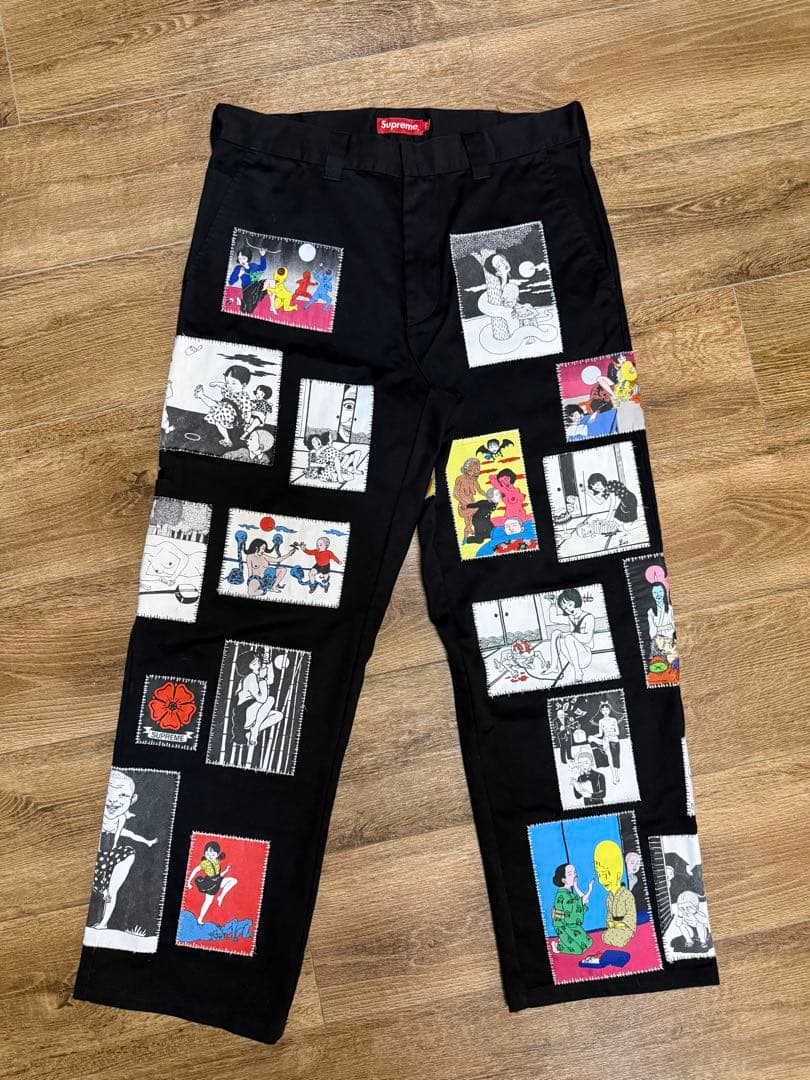 Supreme シュプリーム 佐伯俊男 ワークパンツ　32