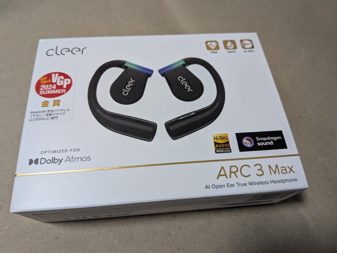 Cleer ARC 3 Max USBドングル付きワイヤレスイヤホン