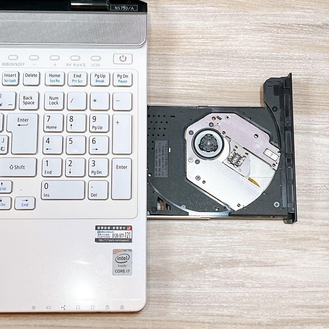 Corei7✨タッチパネル✨すぐ使えるノートパソコン✨カメラ付✨ブルーレイ✨美品