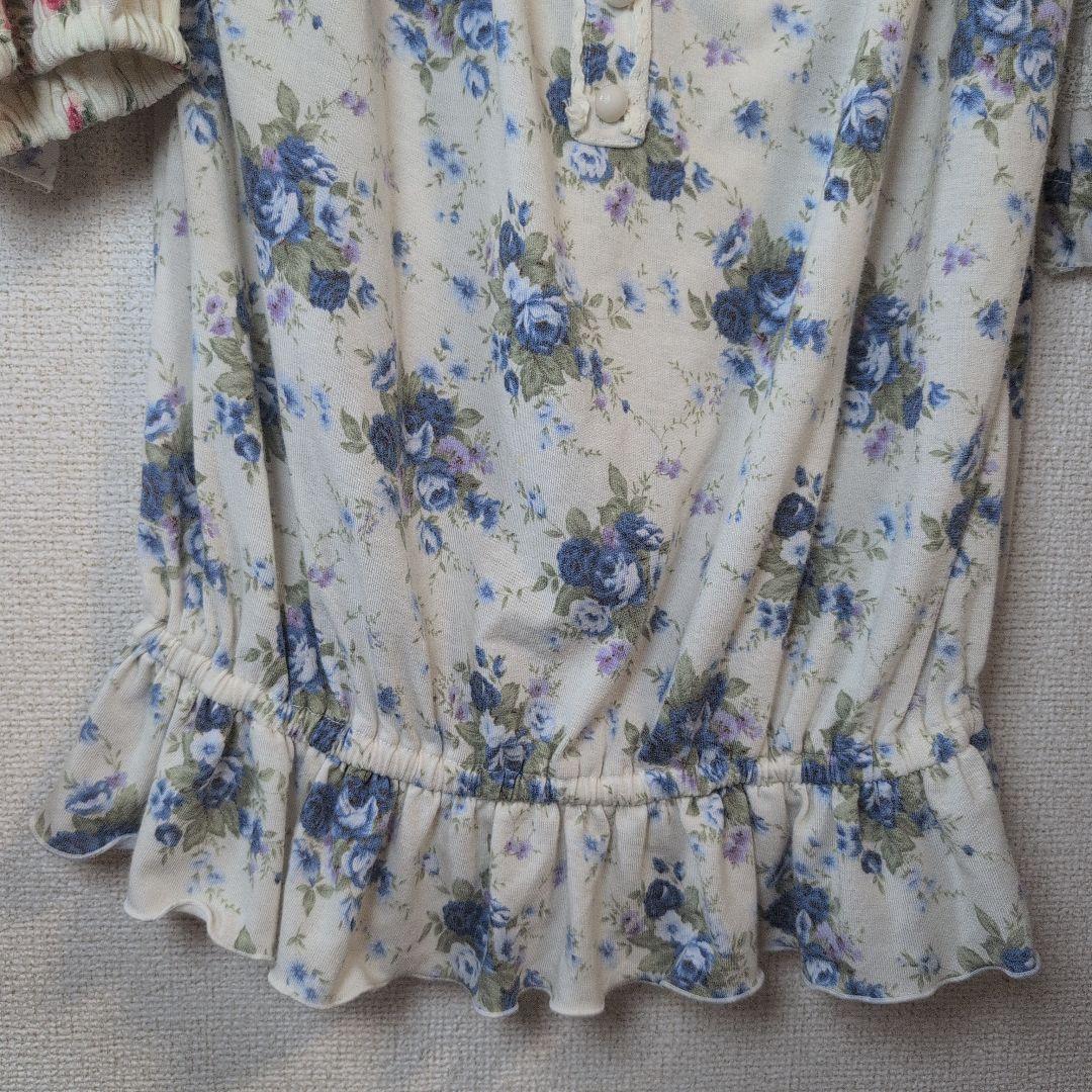 ♡LIZLISA♡flower 平成ギャル リズリサレース編み上げ花柄トップス