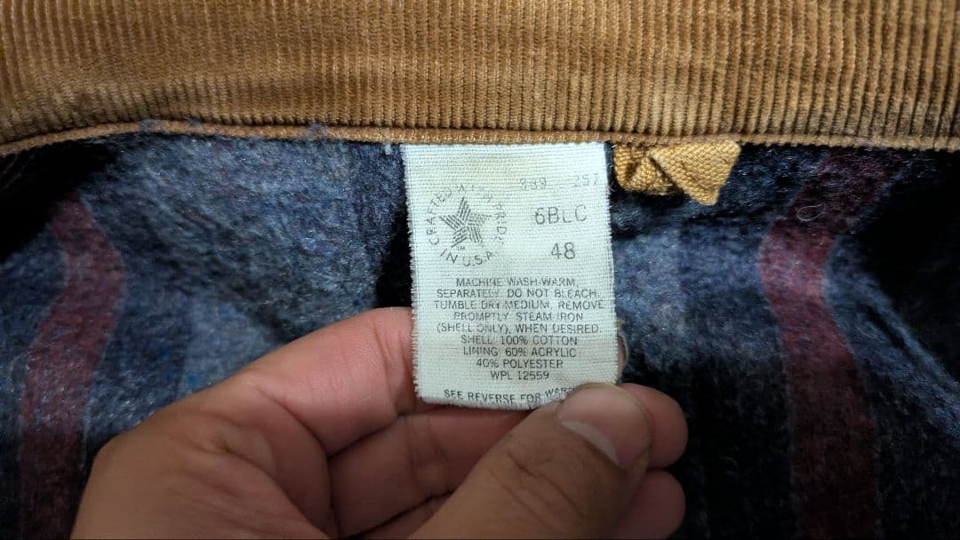 カーハート　チョアコート　48 USA製 100周年 ブランケット