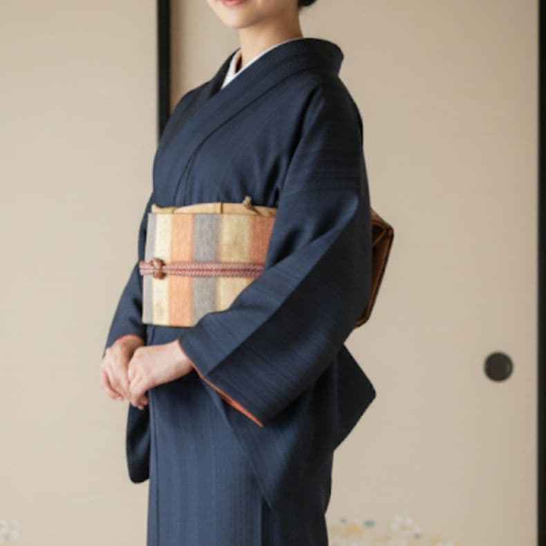 35 未使用 半幅帯 紋小袋帯 未使用 小森草木染め 金糸 証紙あり お-35