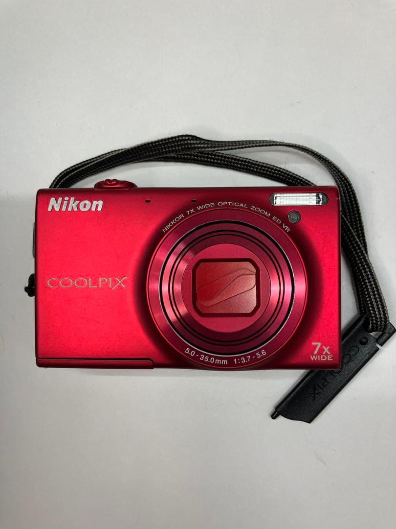 Nikon COOLPIX S6100デジタルカメラ レッド【4577】デジカメ