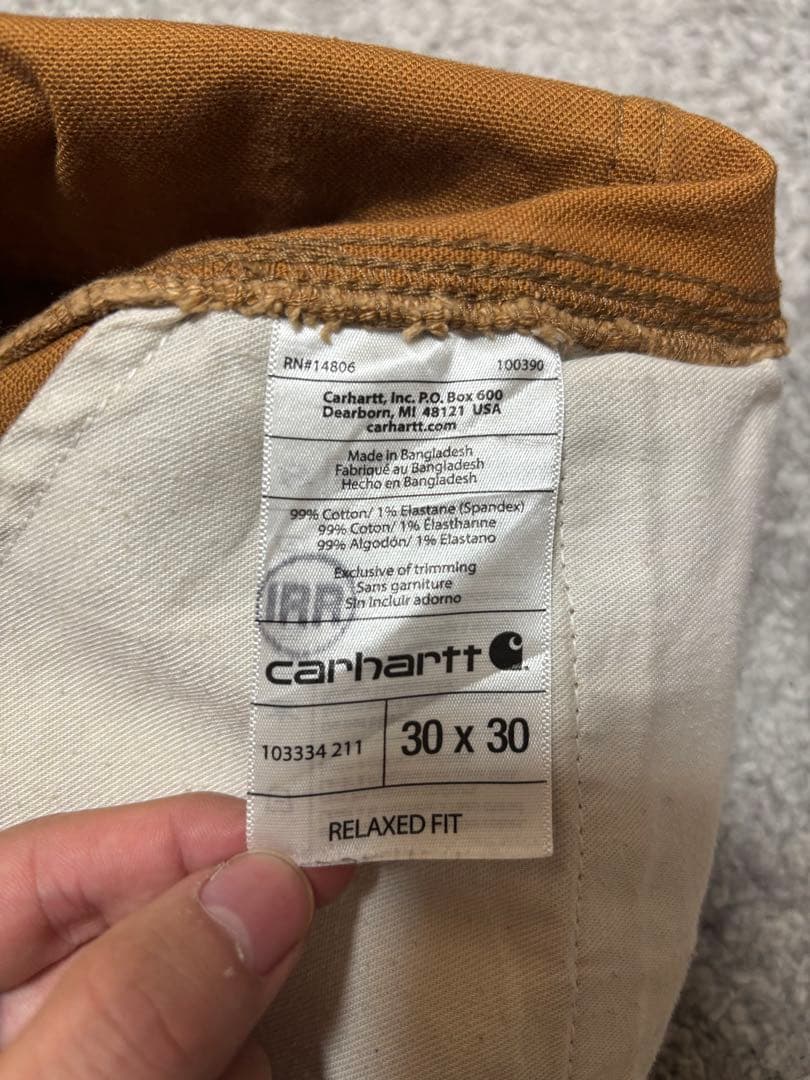 Carhartt ブラウン ダブルニー30×30