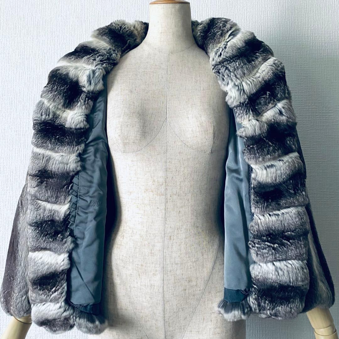 新品同様✨◆THE BANG◆200万 デンマーク王室御用達チンチラケープコート