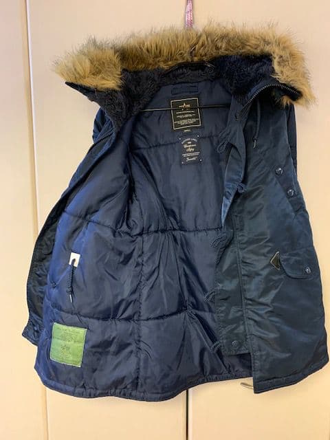 Alpha × チャオパニック N3Bフライトジャケット ネイビー S