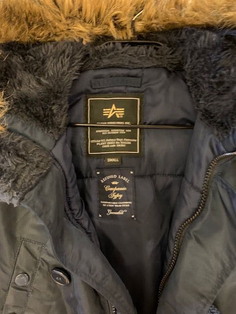 Alpha × チャオパニック N3Bフライトジャケット ネイビー S