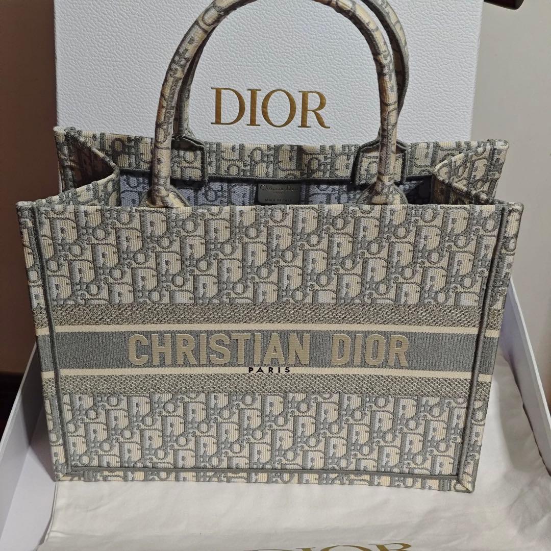 ショルダーバッグ キャンバス ベージュ/グレー 36cm