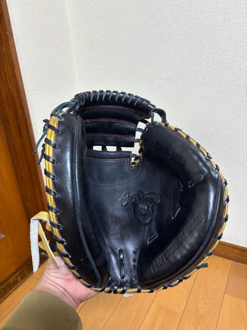 【良品】ハタケヤマ　軟式用キャッチャーミット　即戦力