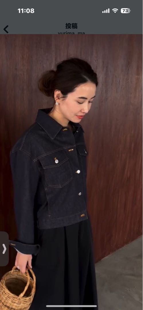 OHGA ohga オーガ　レディースデニムジャケットGジャン