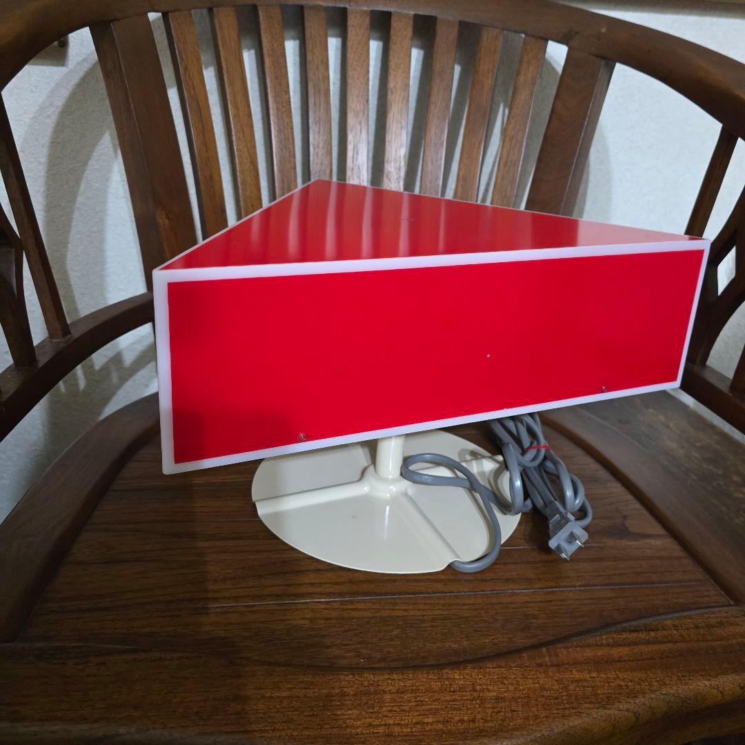 【貴重　レア物】たばこ電飾看板 プラスチック製 三角形 赤色 当時物 昭和レトロ