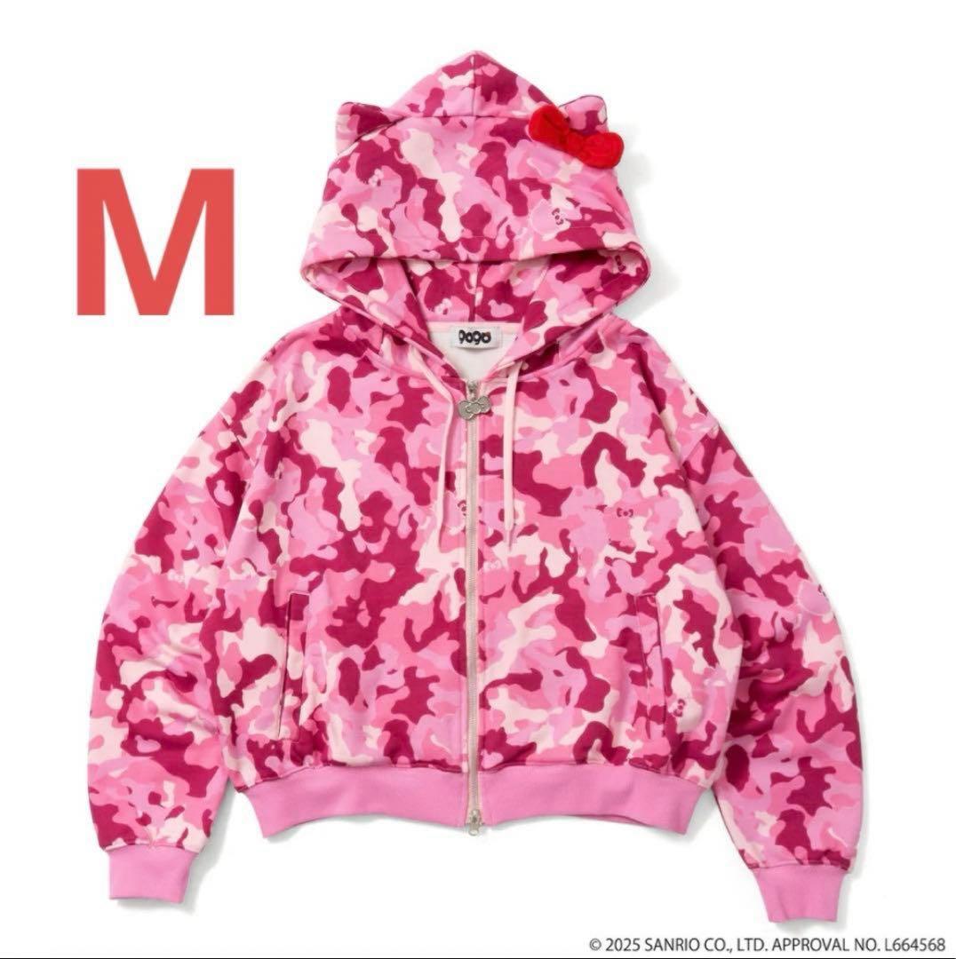 トップス 9090girl HELLO KITTY Zip Hoodie pink M