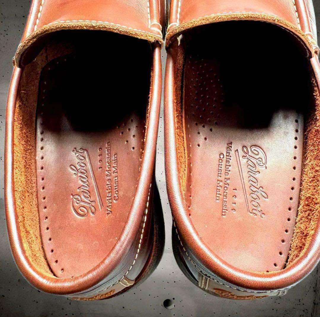 美品 パラブーツ Veritable Mocassin レザー モカシン27cm