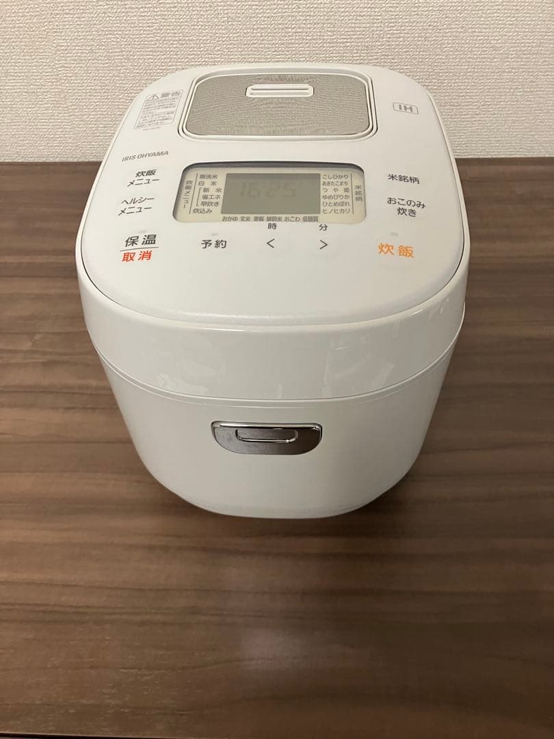 アイリスオーヤマ　RC-IK30-W　IHジャー炊飯器　3合　ホワイト