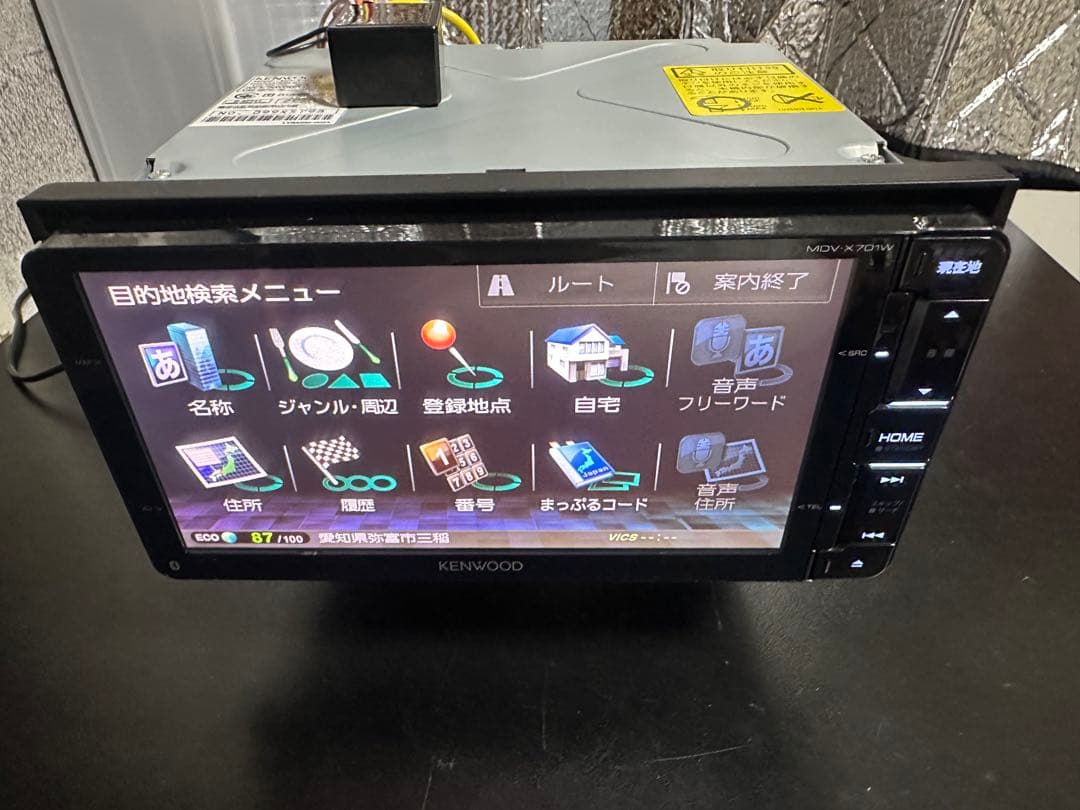 KENWOOD MDV-X701W GPSナビ付きオーディオ