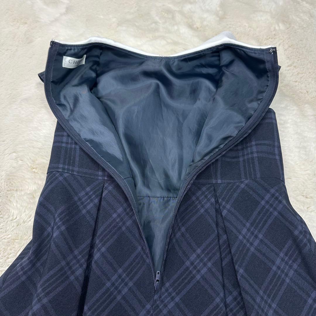 ✨美品✨ショパン 130 入学式 卒園式 フォーマルアンサンブル格子柄ワンピース