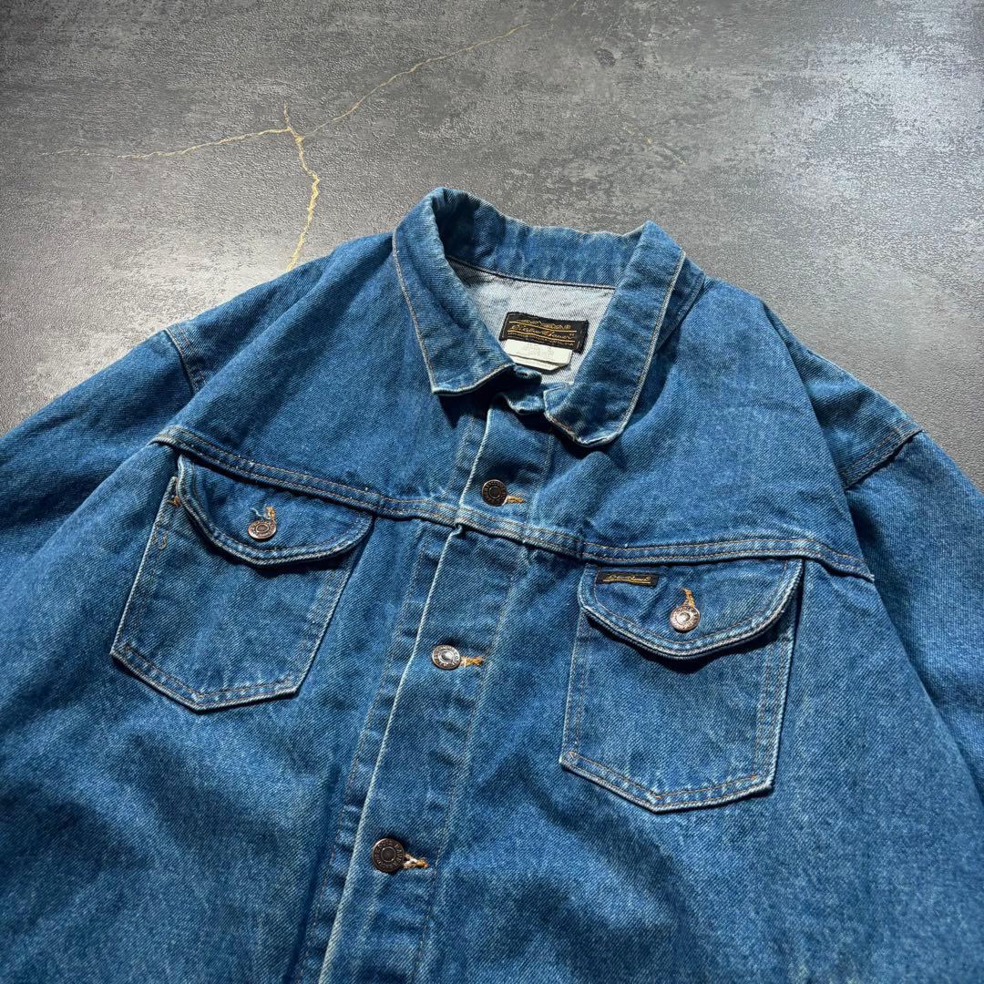 80s Eddie BauerデニムジャケットトラッカージャケットUSA製古着
