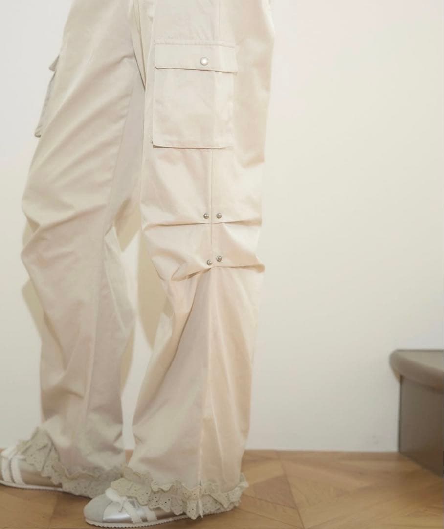パンツ muguet side tuck long pants