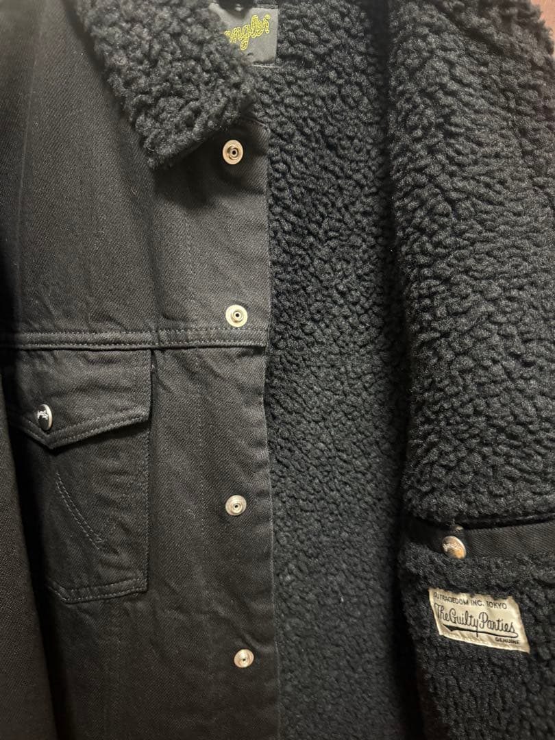 ワコマリア ラングラーコラボ デニムボアジャケット Mサイズ 美品