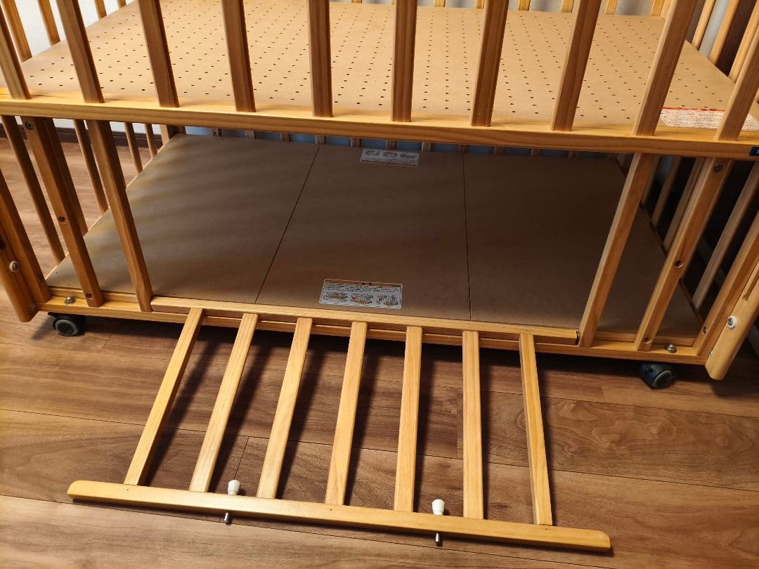 【直接引き取り】KATOJI　ベビーベッドチャーミー　ナチュラル