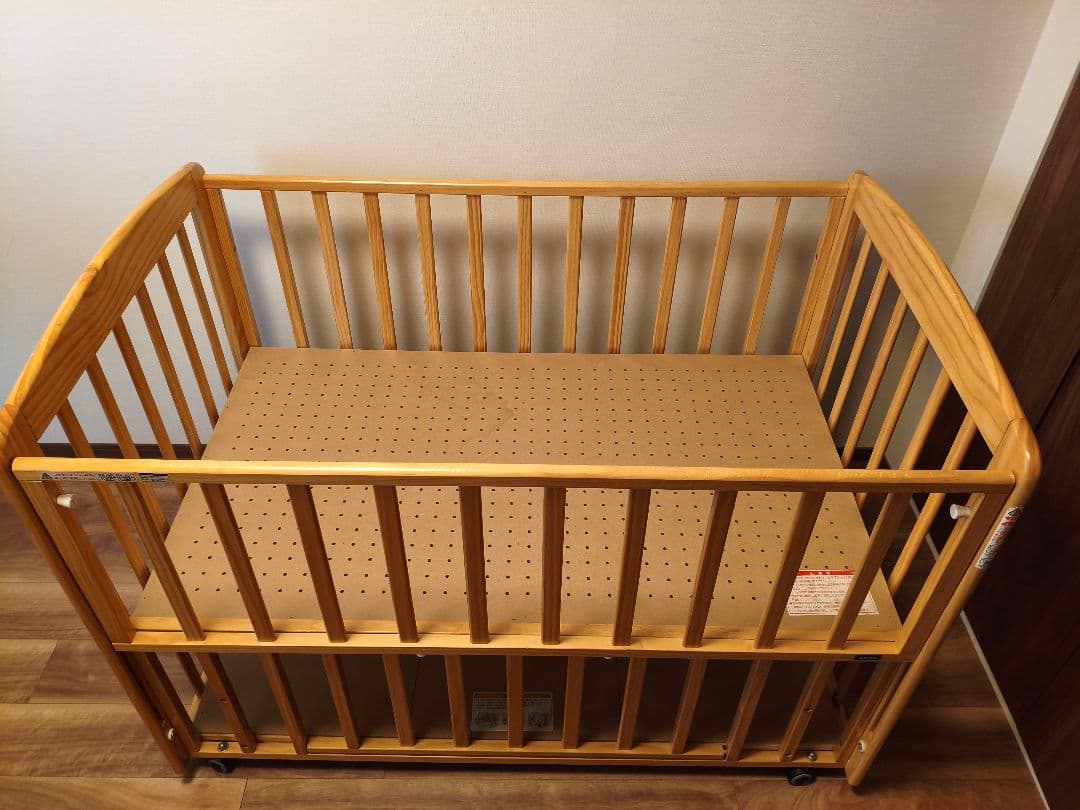 【直接引き取り】KATOJI　ベビーベッドチャーミー　ナチュラル