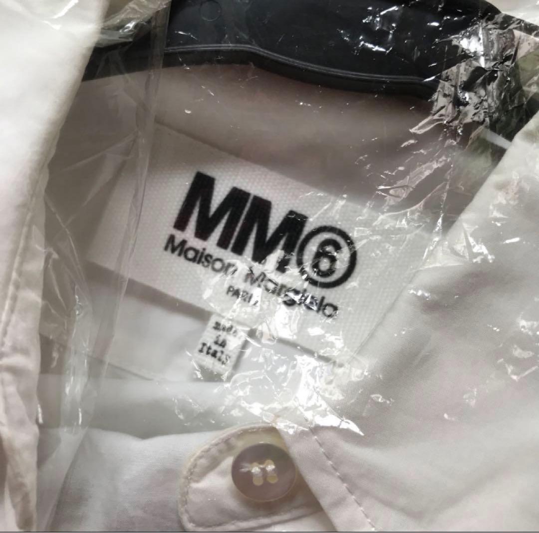 MM6 メゾン マルジェラ　フリルコットンポプリンミニシャツドレス