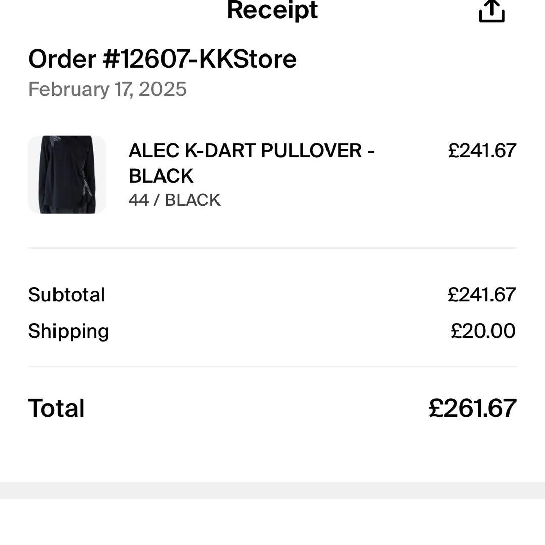 a*す様 Kiko Kostadinov ALEC K-DART PULLOVE