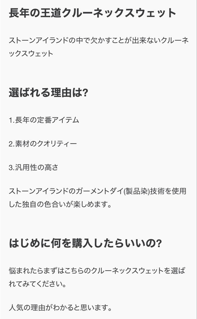 【国内正規品】定価57,200円 STONE  超定番 スウェット